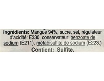 MANGUE EN TRANCHES CONFITE