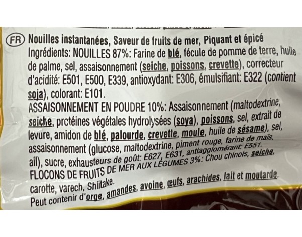 NOUILLE AROME FRUITS DE MER CHAMPONG