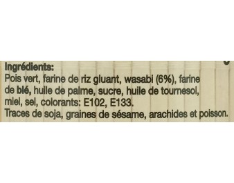 PETITS POIS GRILLES AU WASABI