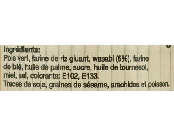 PETITS POIS GRILLES AU WASABI