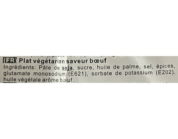PLAT VEGETARIEN SAVEUR TRIPES