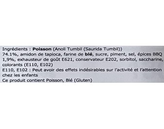 POISSON AROME BARBECUE SECHE