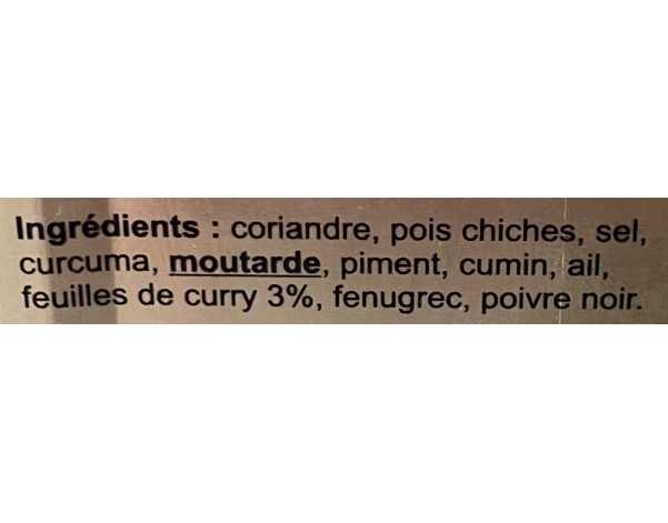 POUDRE DE CURRY