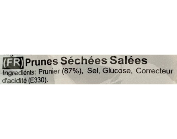 PRUNE SUCREE ET SALEE