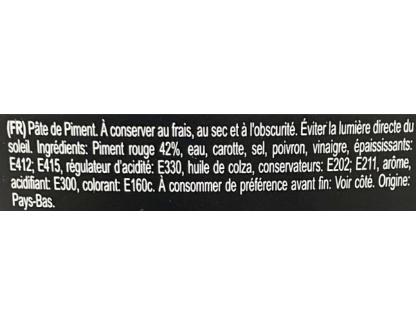 PUREE DE PIMENT