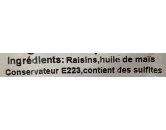 RAISIN GOLDEN SECHE