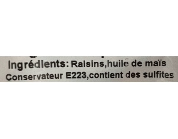 RAISIN GOLDEN SECHE