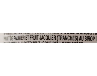 FRUIT DE PALMIER ET JACKIER AU SIROP