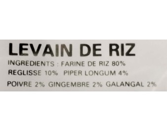 LEVAIN DE RIZ 3 P.