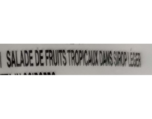 MELANGE DE FRUITS AU SIROP