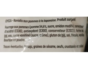 RAVIOLIS A LA POMME 20 P. ****