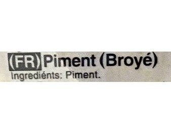 PIMENT FORT BROYE