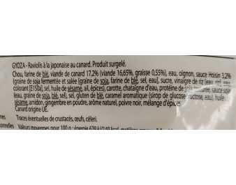 RAVIOLIS AU CANARD 30 P. ****