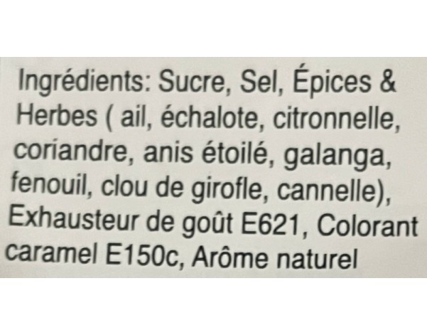 POUDRE ASSAISONNEMENT CANARD LAQUE