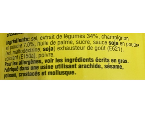POUDRE ASSAISONNEMENT LEGUMES