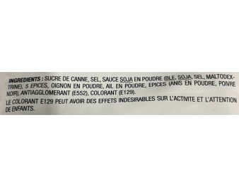 POUDRE ASSAISONNEMENT PORC LAQUE
