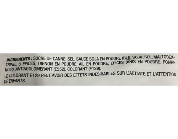 POUDRE ASSAISONNEMENT PORC LAQUE