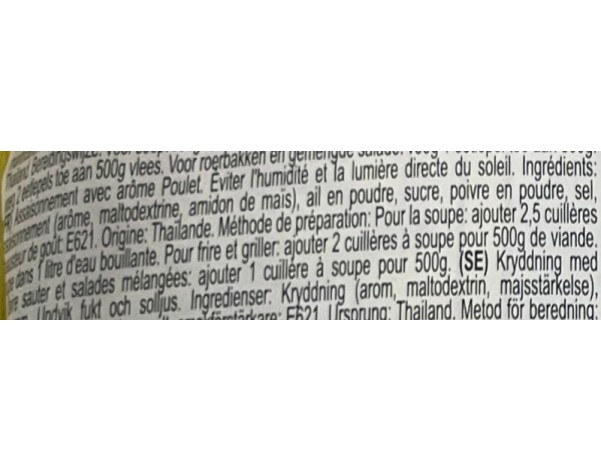 POUDRE ASSAISONNEMENT POULET