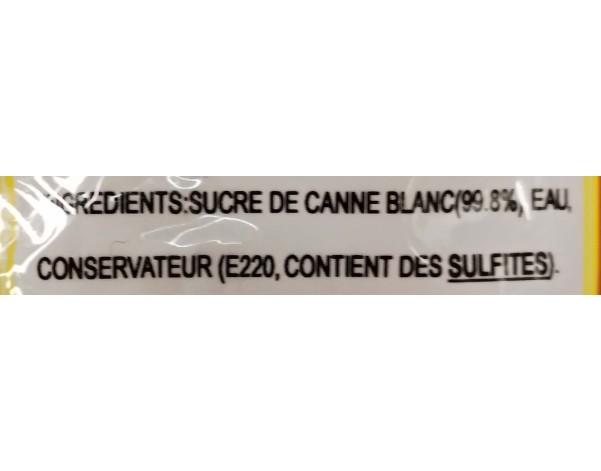 SUCRE DE CANNE BLANC EN MORCEAUX