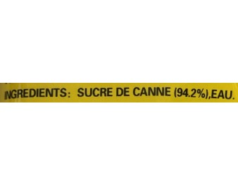 SUCRE DE CANNE BRUN EN TRANCHES