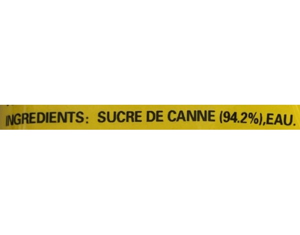 SUCRE DE CANNE BRUN EN TRANCHES