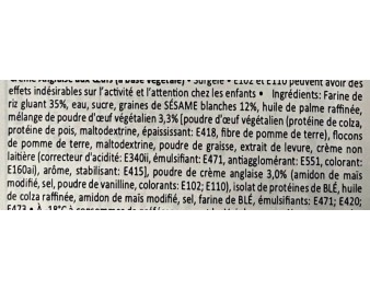 BOULETTE DE SESAME CREME D’OEUF X 10 P. ****