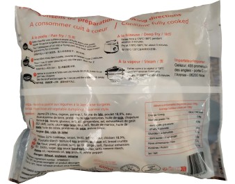 RAVIOLIS AU POULET HALAL ET LEGUMES GYOZA 30 P. ****