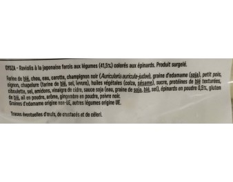 RAVIOLIS AUX CINQ LEGUMES 30 P. ****
