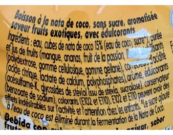 BOISSON EXOTIQUE ET NATA DE COCO (MOGU MOGU)