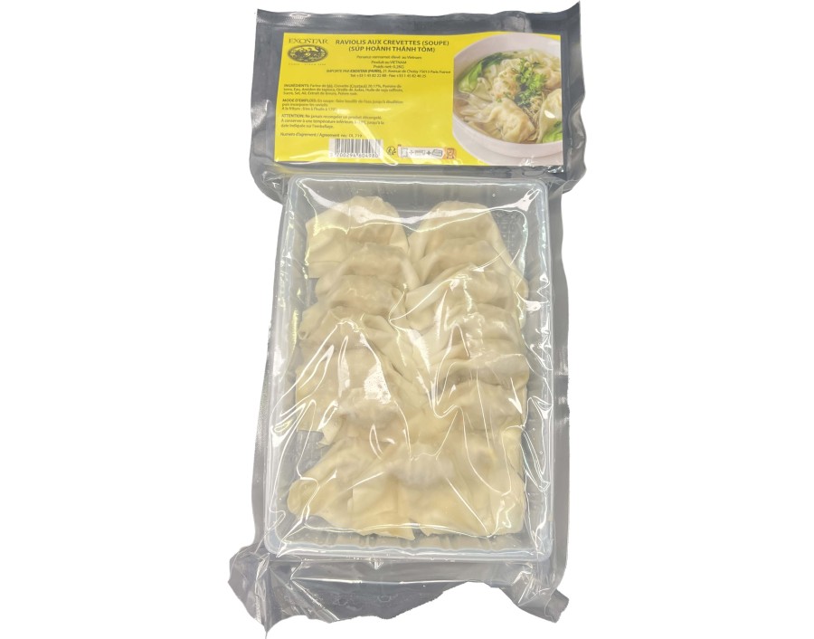 RAVIOLIS AUX CREVETTES 15 P.(WONTON) ****