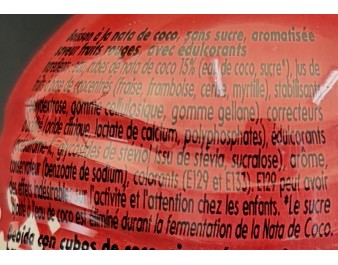 BOISSON FRUIT ROUGE ET NATA DE COCO (MOGU MOGU)