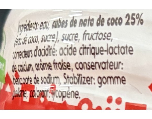 BOISSON A LA FRAISE ET NATA DE COCO (MOGU MOGU)