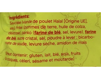 CORN DOGS CRISPY POTATO HALAL 3 P. ****