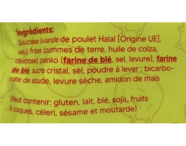 CORN DOGS CRISPY POTATO HALAL 3 P. ****