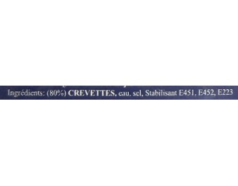 CREVETTES DECORTIQUEES 100/200 ****