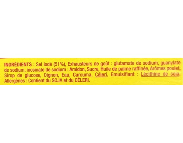CUBE BOUILLON POULET 60 P. HALAL
