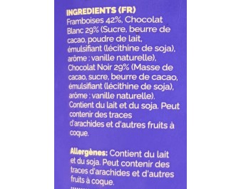 DESSERT FRAMBOISE CHOCOLAT BLANC ET NOIR ****