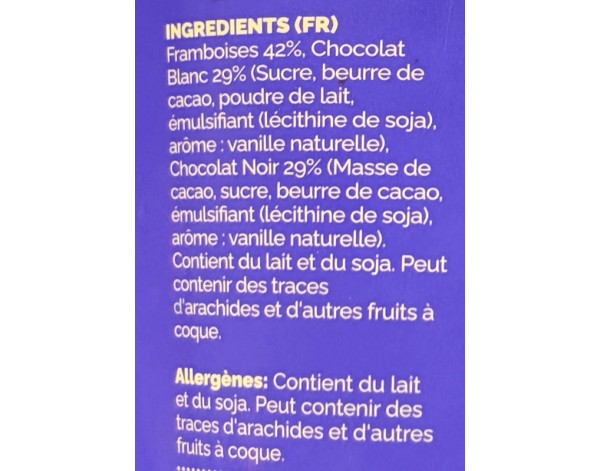 DESSERT FRAMBOISE CHOCOLAT BLANC ET NOIR ****