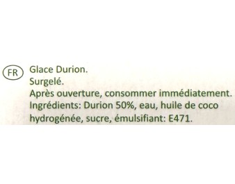 GLACE AU DURIAN 4 P. ****