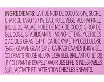 GLACE AU TARO 5 P. ****