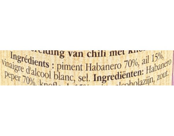 PUREE DE PIMENT EXTRA-FORT ROUGE A L’AIL