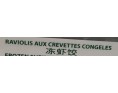 RAVIOLIS AUX CREVETTES 80 P. ****