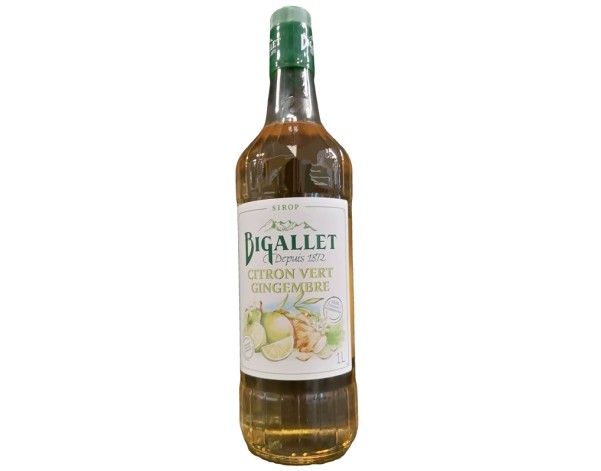 SIROP CITRON VERT GINGEMBRE