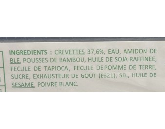 RAVIOLIS AUX CREVETTES MINI 30 P. ****