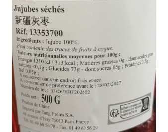 JUJUBES SECHES