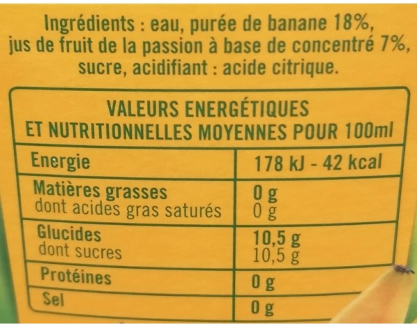 NECTAR BANANE ET PASSION