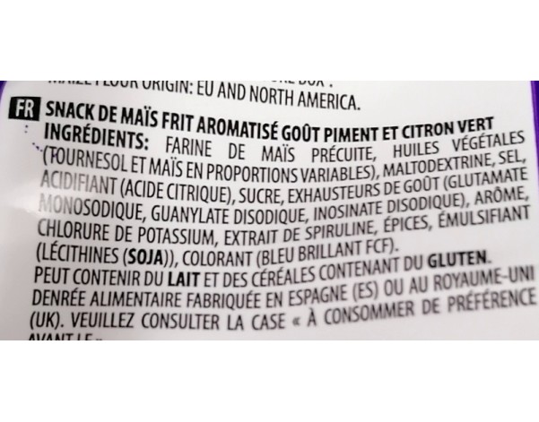 CHIPS AU MAIS BLUE HEAT