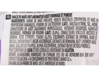 CHIPS AU MAIS FROMAGE VOLCANO