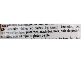 AMANDE GRILLEE ET SALEE