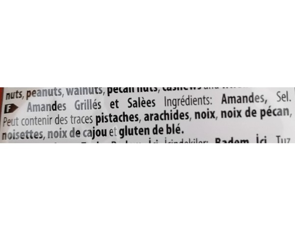 AMANDE GRILLEE ET SALEE